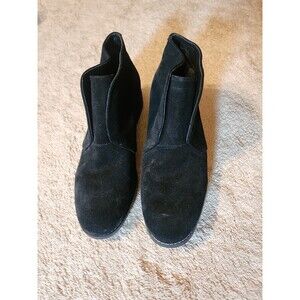 Blondo Verona Laceless Black Suede Waterproof Ankle Boots Booties Size 8 NWOB